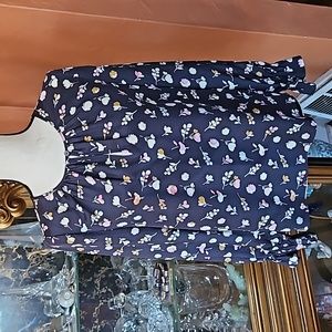 Rebecca Taylor Floral Print Silk Blouse